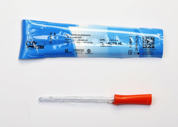BX/30 CURE INTERMITTENT FEMALE CATH 6" PRE-LUBRICATED STRAIGHT TIP 16FR