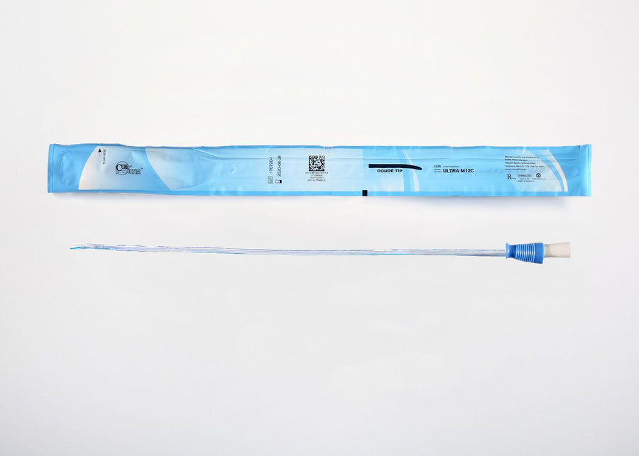 BX/30 CURE INTERMITTENT MALE CATH 16" PRE-LUBRICATED COUDE TIP 12FR