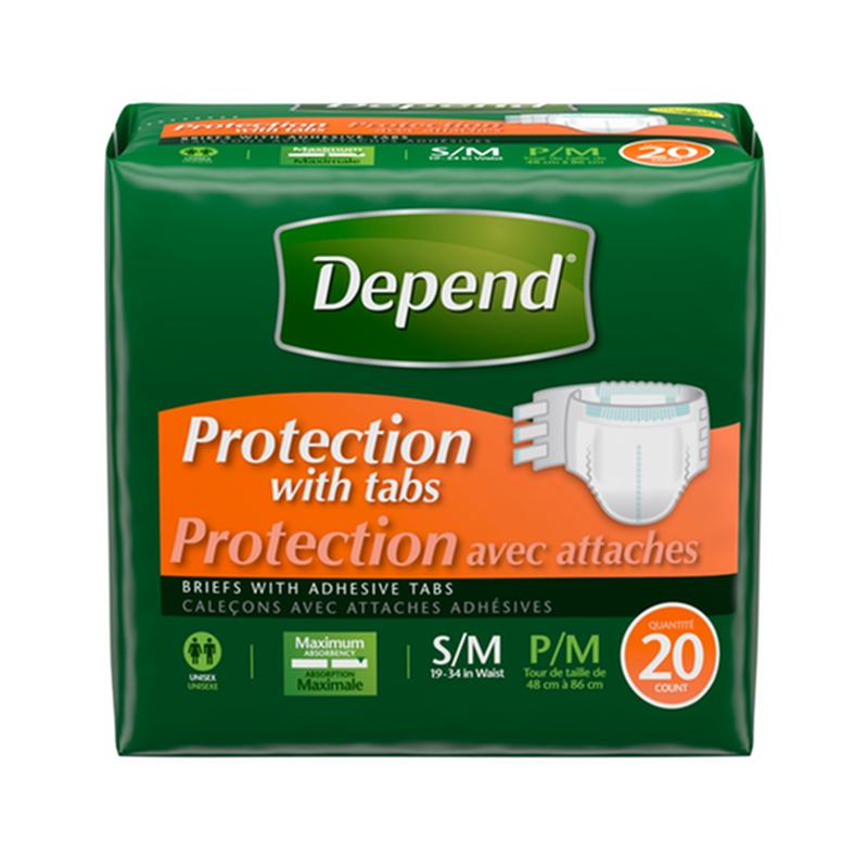 PKG/20 DEPEND MAINLINE MAXIMUM BRIEFS SM/MD UNISEX CONVENIENCE More info...
