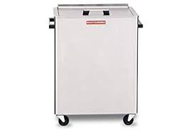 EA/1 CHATTANOOGA M-2 HYDROCOLLATOR MOBILE HEAT UNIT W/ 12 STANDARD HOTPACS 3" WHEELS STAINLESS STEEL