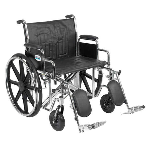 EA/1 SENTRA EC HEAVY DUTY WHEELCHAIR, DETACHABLE DESK ARMS, ELEVATING LEG RESTS, 24"SEAT More info... * Drive Medical item surcharge included in sell