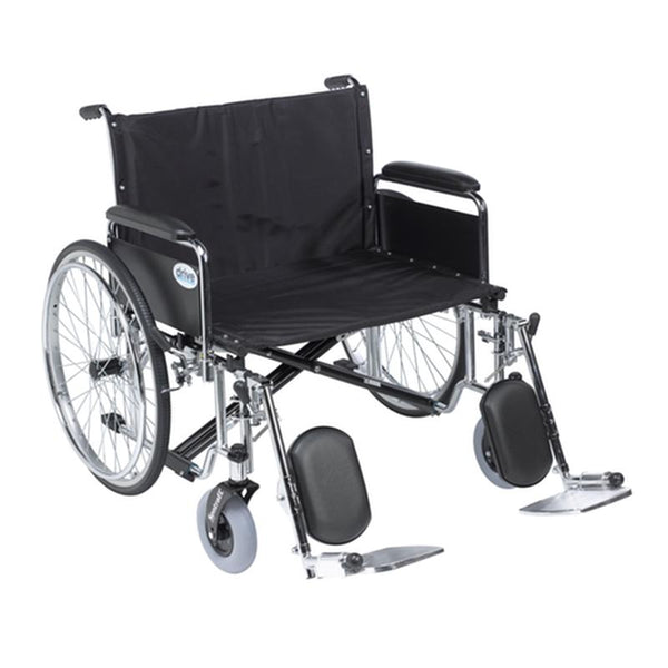 EA/1 SENTRA EC HEAVY DUTY EXTRA WIDE WHEELCHAIR, DETACHABLE FULL ARMS, ELEVATING LEG RESTS, 30" SEAT More info... * Drive Medical item surcharge included in sell