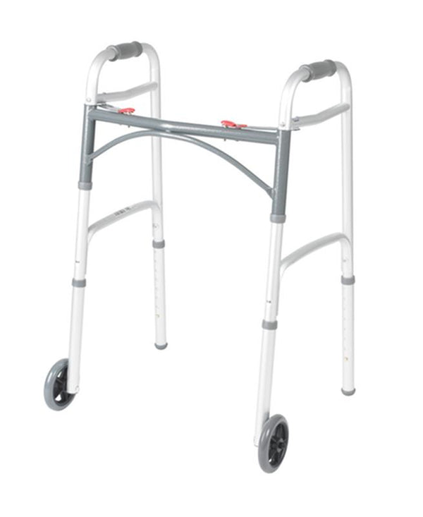 EA/1 DELUXE TWO BUTTON FOLDING WALKER WITH 5" WHEELS More info... * Drive Medical item surcharge included in sell
