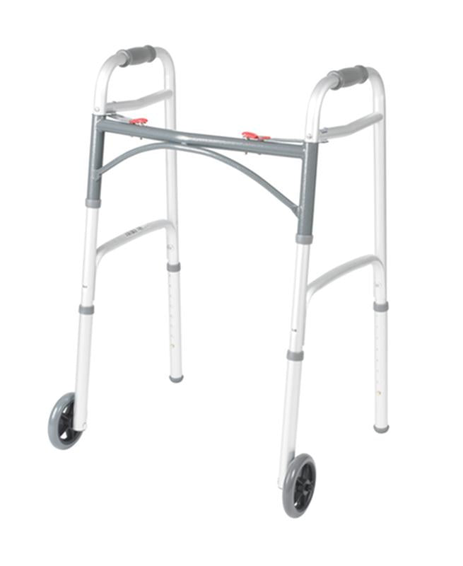 EA/1 DELUXE TWO BUTTON FOLDING WALKER WITH 5" WHEELS More info... * Drive Medical item surcharge included in sell