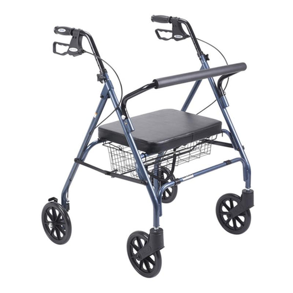 EA/1 HEAVY DUTY BARIATRIC ROLLATOR ROLLING WALKER WITH LARGE PADDED SEAT, BLUE More info... * Drive Medical item surcharge included in sell