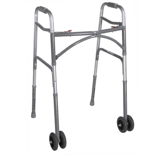 EA/1 HEAVY DUTY BARIATRIC TWO BUTTON WALKER WITH WHEELS * Drive Medical item surcharge included in sell