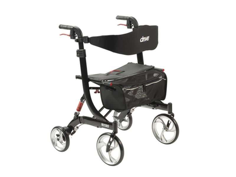 EA/1 NITRO EURO STYLE ROLLATOR ROLLING WALKER, HEAVY DUTY, BLACK More info... * Drive Medical item surcharge included in sell