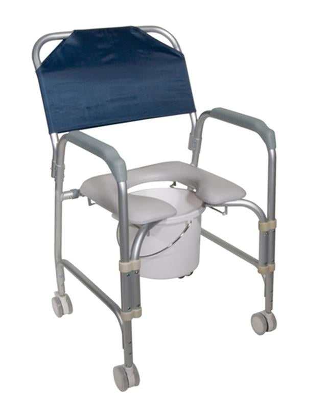 EA/1 LIGHTWEIGHT PORTABLE SHOWER COMMODE CHAIR WITH CASTERS More info... * Drive Medical item surcharge included in sell
