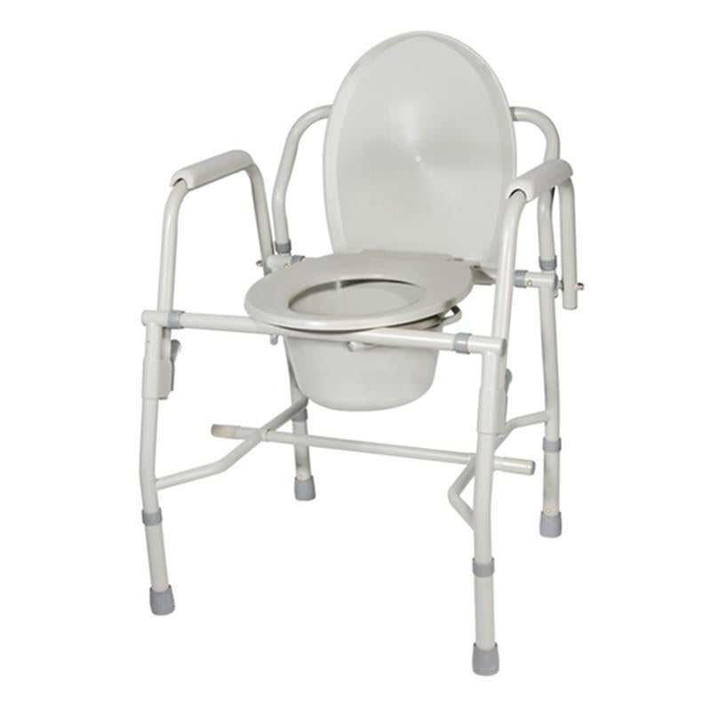 EA/1 STEEL DROP ARM BEDSIDE COMMODE WITH PADDED ARMS More info... * Drive Medical item surcharge included in sell