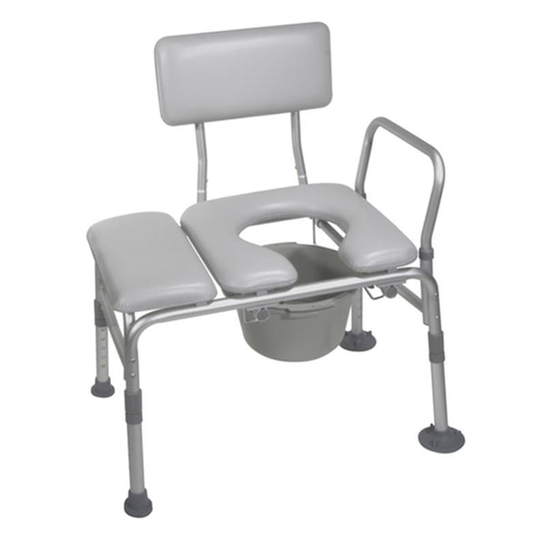EA/1 PADDED SEAT TRANSFER BENCH WITH COMMODE OPENING More info... * Drive Medical item surcharge included in sell