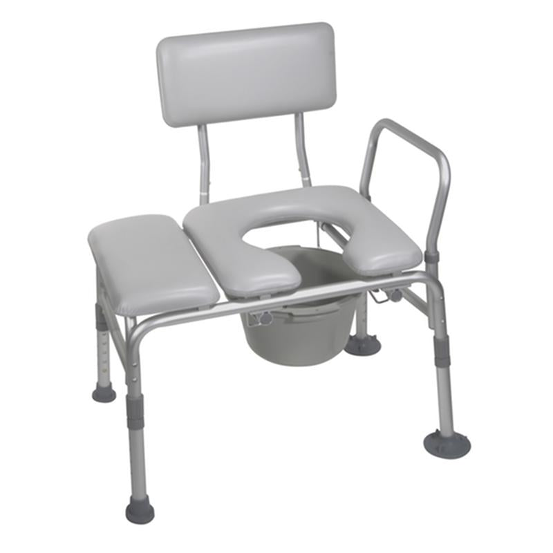 EA/1 PADDED SEAT TRANSFER BENCH WITH COMMODE OPENING More info... * Drive Medical item surcharge included in sell