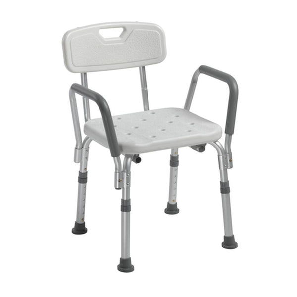 EA/1 KNOCK DOWN BATH BENCH WITH BACK AND PADDED ARMS More info... * Drive Medical item surcharge included in sell