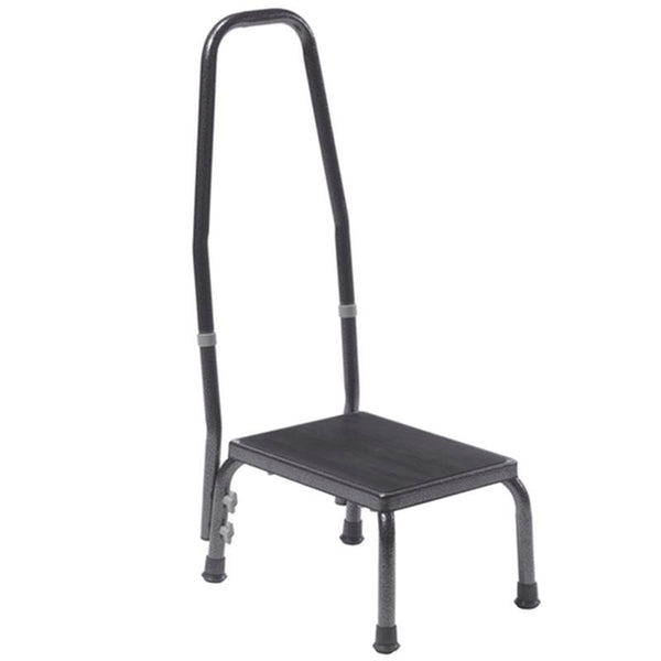 EA/1 FOOTSTOOL WITH NON SKID RUBBER PLATFORM AND HANDRAIL More info... * Drive Medical item surcharge included in sell