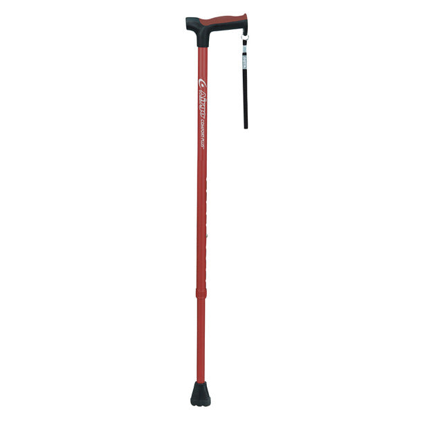 EA/1 AIRGO ALUMINUM CANE, DERBY HANDLE, BLACK * Drive Medical item surcharge included in sell