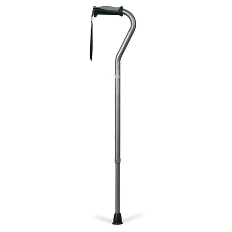 EA/1 ADJUSTABLE OFFSET HANDLE CANE WITH REFLECTIVE STRAP, SMOKE More info... * Drive Medical item surcharge included in sell
