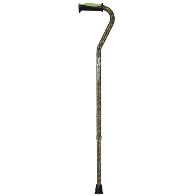 EA/1 ADJUSTABLE OFFSET HANDLE CANE WITH REFLECTIVE STRAP, RAINFOREST More info... * Drive Medical item surcharge included in sell