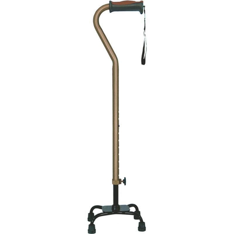 EA/1 ADJUSTABLE QUAD CANE FOR RIGHT OR LEFT HAND USE, SMALL BASE, COCOA More info... * Drive Medical item surcharge included in sell