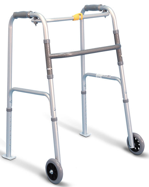 EA/1 AIRGO FOLDING WALKER SMALL SILVER 1" ANODIZED ALUMINUM TUBING (300LBS) * Drive Medical item surcharge included in sell