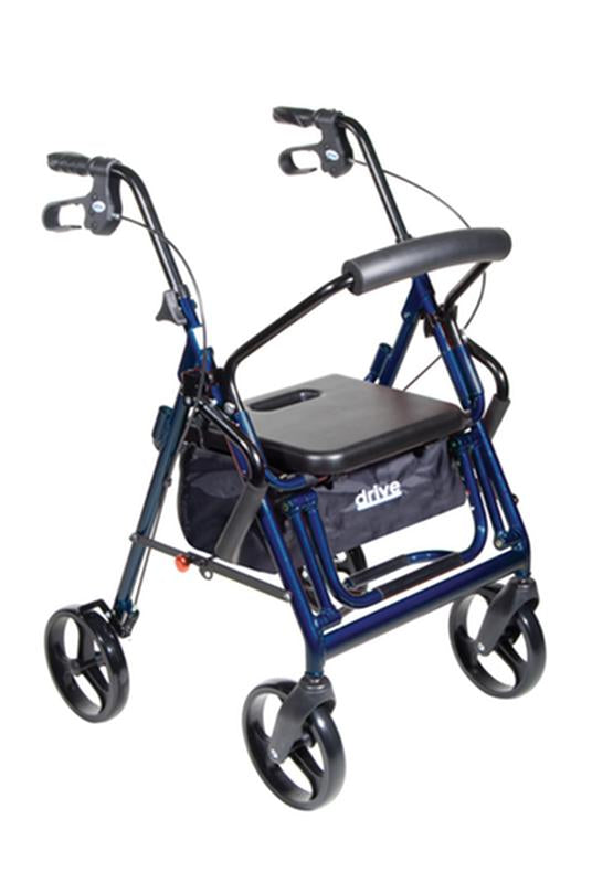 EA/1 DUET DUAL FUNCTION TRANSPORT WHEELCHAIR ROLLATOR ROLLING WALKER, BLUE More info... * Drive Medical item surcharge included in sell