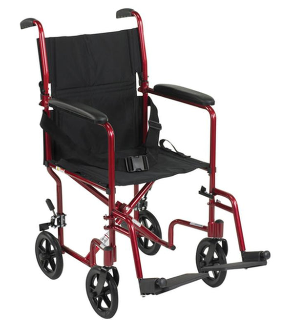 EA/1 LIGHTWEIGHT TRANSPORT WHEELCHAIR, 19" SEAT, RED More info... * Drive Medical item surcharge included in sell