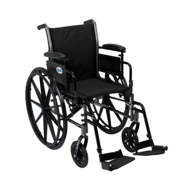 EA/1 CRUISER III LIGHT WHEELCHAIR W/ FLIP BACK ARMS ADJUSTABLE DESK ARMS SWING AWAY FOOTREST 18" More info... * Drive Medical item surcharge included in sell