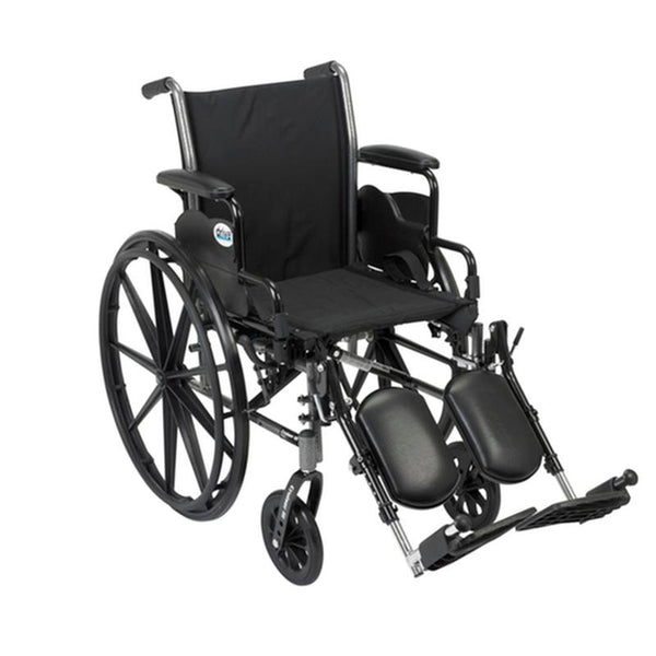 EA/1 CRUISER III LIGHT WEIGHT WHEELCHAIR WITH FLIP BACK REMOVABLE ARMS, DESK ARMS, ELEVATING LEG RES More info... * Drive Medical item surcharge included in sell