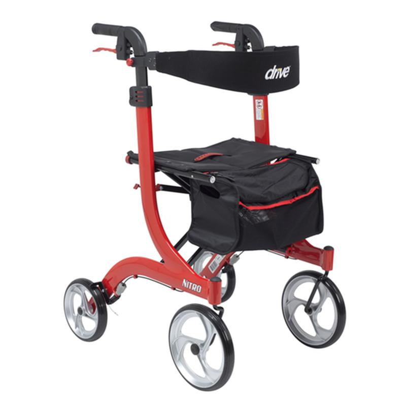 EA/1 NITRO EURO STYLE ROLLATOR ROLLING WALKER, TALL, RED More info... * Drive Medical item surcharge included in sell