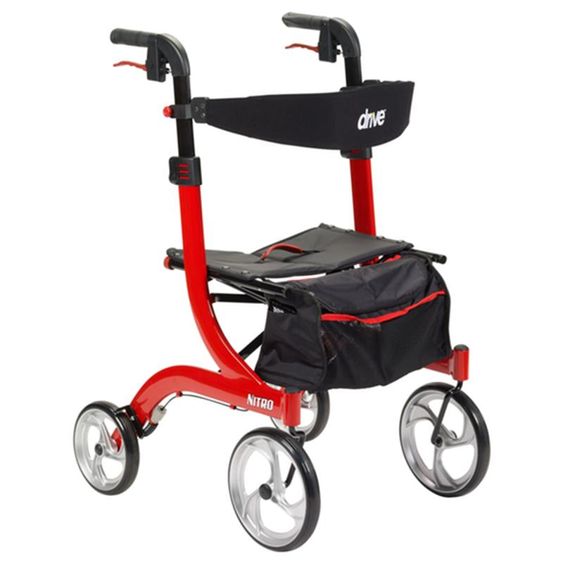 EA/1 NITRO EURO STYLE ROLLATOR ROLLING WALKER, RED Heavy Item More info... * Drive Medical item surcharge included in sell