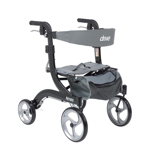 EA/1 NITRO EURO STYLE ROLLATOR ROLLING WALKER, HEMI HEIGHT, BLACK More info... * Drive Medical item surcharge included in sell