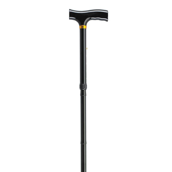 EA/1 LIGHTWEIGHT ADJUSTABLE FOLDING CANE WITH T HANDLE, BLACK More info... * Drive Medical item surcharge included in sell