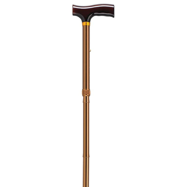 EA/1 LIGHTWEIGHT ADJUSTABLE FOLDING CANE WITH T HANDLE, BRONZE More info... * Drive Medical item surcharge included in sell