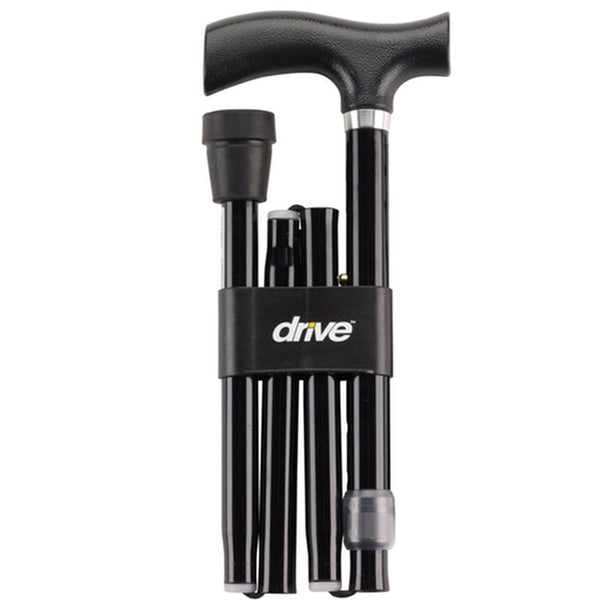 EA/1 HEAVY DUTY FOLDING CANE LIGHTWEIGHT ADJUSTABLE WITH T HANDLE More info... * Drive Medical item surcharge included in sell