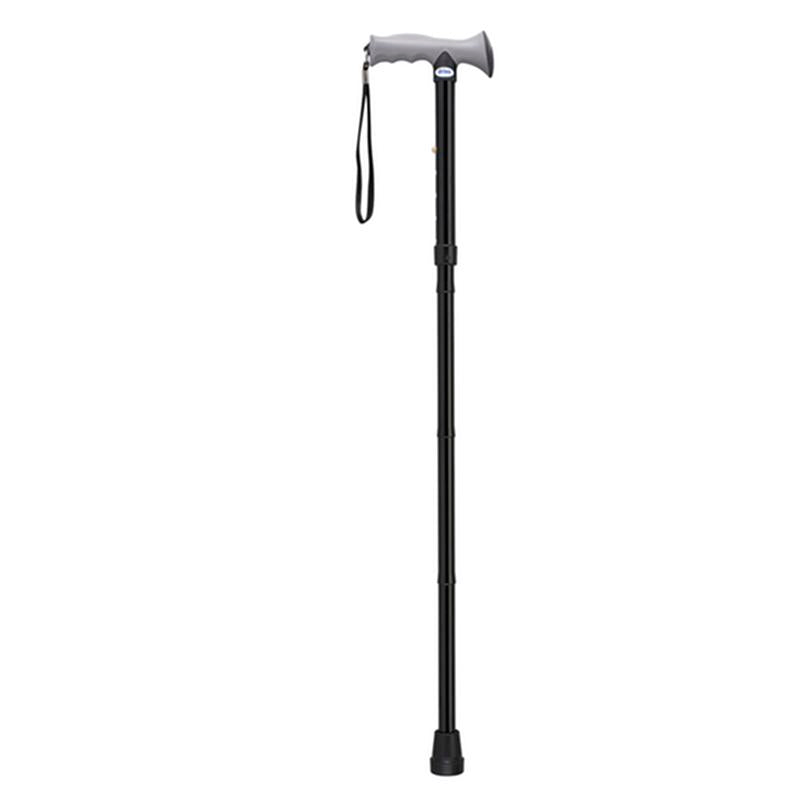 EA/1 ADJUSTABLE LIGHTWEIGHT FOLDING CANE WITH GEL HAND GRIP, BLACK More info... * Drive Medical item surcharge included in sell