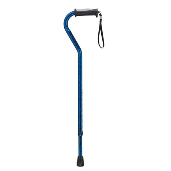 EA/1 GEL GRIP, ALUMINUM OFFSET CANE, HEIGHT ADJUSTABLE 30-39", BLUE CRACKLE More info... * Drive Medical item surcharge included in sell