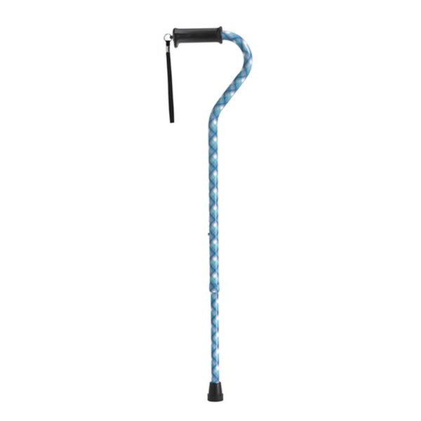 EA/1 ADJUSTABLE HEIGHT OFFSET HANDLE CANE WITH GEL HAND GRIP, PLAID More info... * Drive Medical item surcharge included in sell