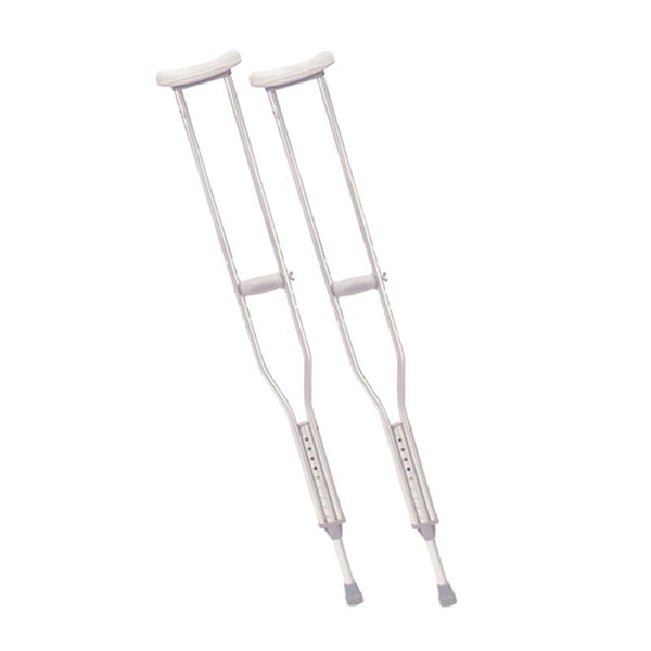 PR CRUTCHES ALUMINUM TALL (5'10" - 6'6") DOUBLE-EXTRUDED CENTER TUBE NO-SKID JUMBO VINYL TIPS 350LBS More info... * Drive Medical item surcharge included in sell