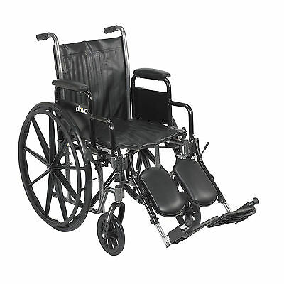 EA/1 WHEELCHAIR SILVER SPORT II 18" STEEL FRAME W/ DESK ARM & ELEVATING LEGREST 8" CASTERS 300LBS More info... * Drive Medical item surcharge included in sell