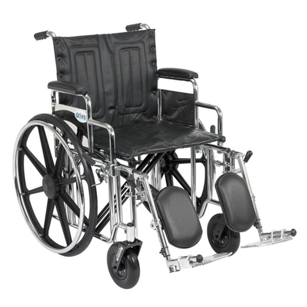 EA/1 SENTRA EXTRA HEAVY DUTY WHEELCHAIR, DETACHABLE DESK ARMS, ELEVATING LEG RESTS, 20" SEAT More info... * Drive Medical item surcharge included in sell