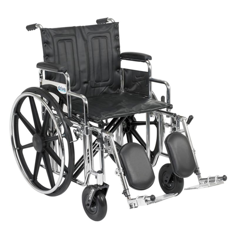 EA/1 SENTRA EXTRA HEAVY DUTY WHEELCHAIR, DETACHABLE DESK ARMS, ELEVATING LEG RESTS, 20" SEAT More info... * Drive Medical item surcharge included in sell