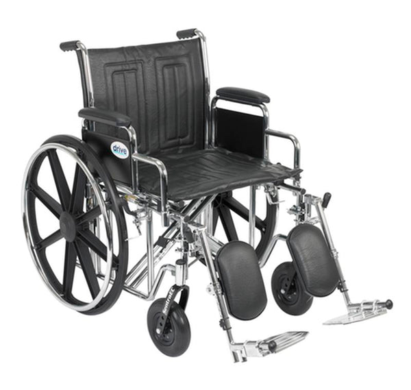 EA/1 SENTRA EC HEAVY DUTY WHEELCHAIR, DETACHABLE DESK ARMS, ELEVATING LEG RESTS, 20" SEAT More info... * Drive Medical item surcharge included in sell