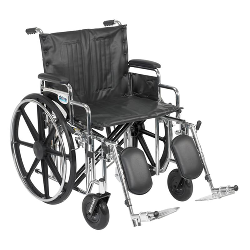 EA/1 SENTRA EXTRA HEAVY DUTY WHEELCHAIR, DETACHABLE DESK ARMS, ELEVATING LEG RESTS, 22" SEAT More info... * Drive Medical item surcharge included in sell
