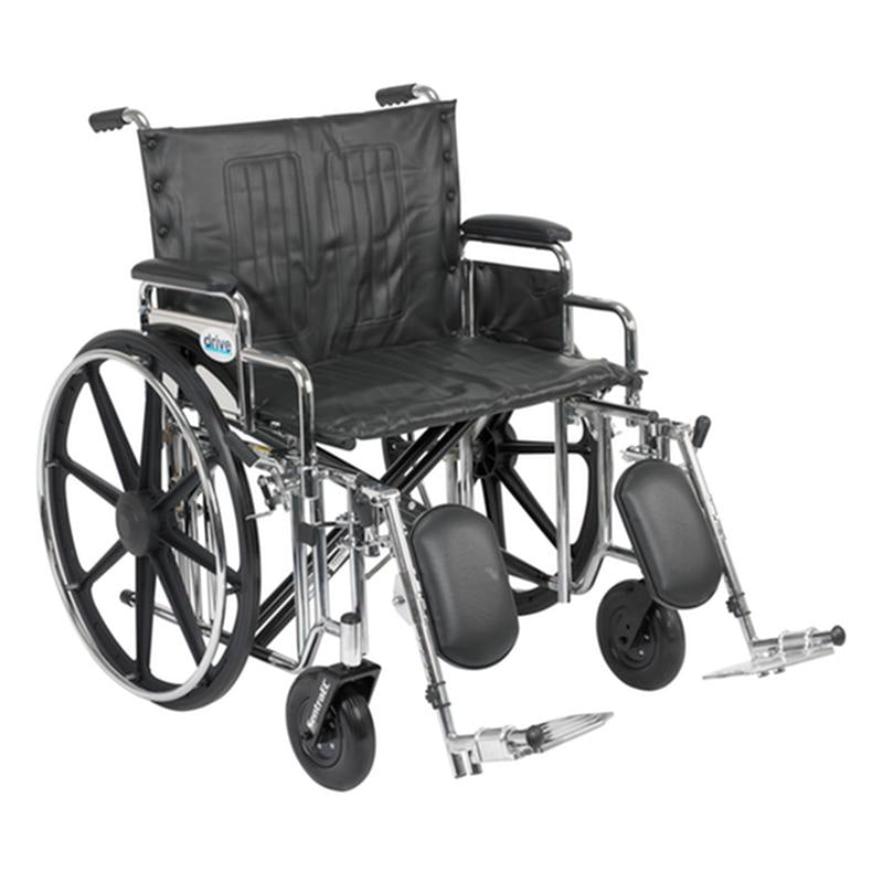 EA/1 SENTRA EXTRA HEAVY DUTY WHEELCHAIR, DETACHABLE DESK ARMS, ELEVATING LEG RESTS, 24"SEAT More info... * Drive Medical item surcharge included in sell