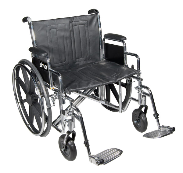 EA/1 DRIVE MEDICAL BARIATRIC SENTRA EC HEAVY DUTY WHEELCHAIR 24IN SEAT WIDTH .450LBS WEIGHT Heavy Item More info... * Drive Medical item surcharge included in sell