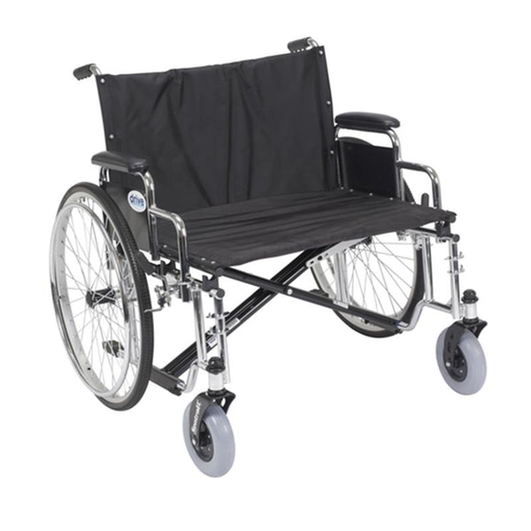 EA/1 SENTRA EC HEAVY DUTY EXTRA WIDE WHEELCHAIR, DETACHABLE DESK ARMS, 28" SEAT More info... * Drive Medical item surcharge included in sell