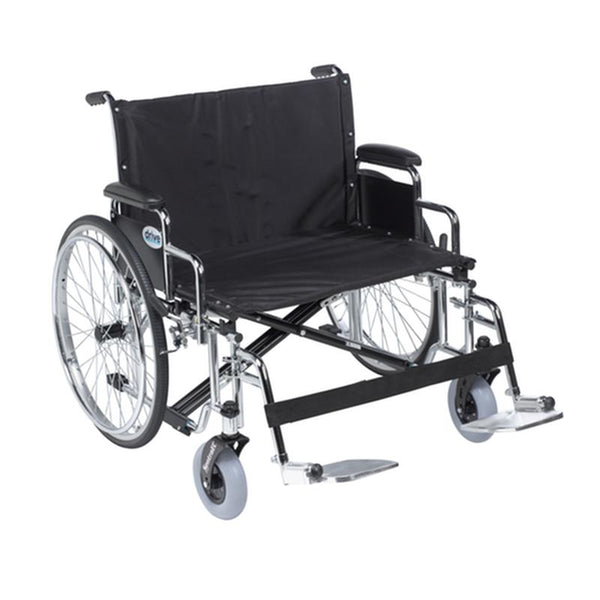 EA/1 SENTRA EC HEAVY DUTY EXTRA WIDE WHEELCHAIR, DETACHABLE DESK ARMS, SWING AWAY FOOTRESTS, 30" SEA More info... * Drive Medical item surcharge included in sell