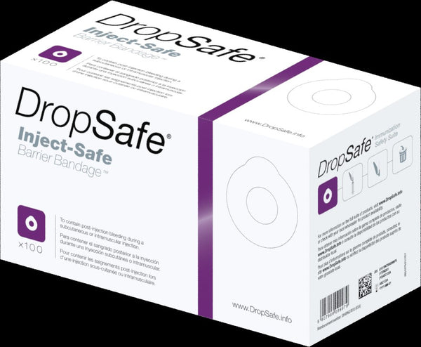 BX/100 DROPSAFE INJECT-SAFE BARRIER BANDAGE 1 3/8" ** Discontinued ** More info...
