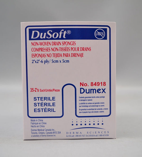 BX/35 TRACH DRAIN SPONGE NON WOVEN STERILE, 2X2 6PLY