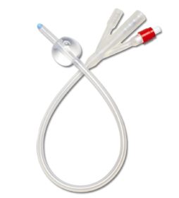 BX/10 CATHETER FOLEY 3-WAY 18FR 100% SILICONE 30CC STERILE LATEX-FREE
