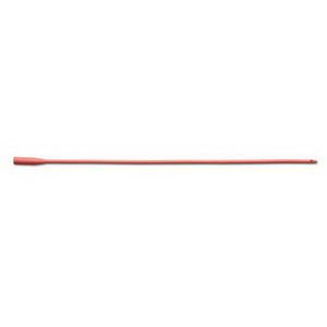 BX/12 INTERMITTENT RED RUBBER LATEX CATHETER, SIZE 14FR 16IN