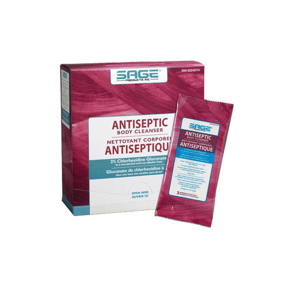 PK/6 ANTISEPTIC BODY CLEANSER WASHCLOTH 2% CHG